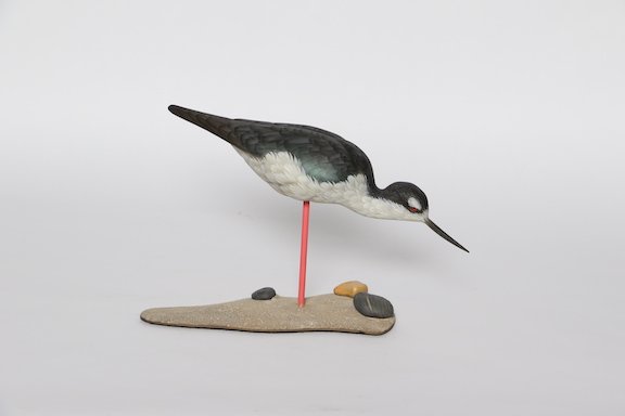 G. Style Shorebird Decoy - IWCA - Open Best of Division Theodore J Smith Black-necked Stil2 copy.JPG