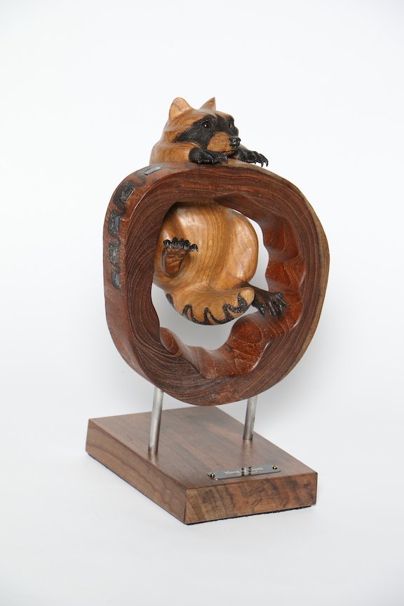 N. Northwest Coast Native American Carving - Open Best of Division Judy Caldwell Raccoon copy.JPG