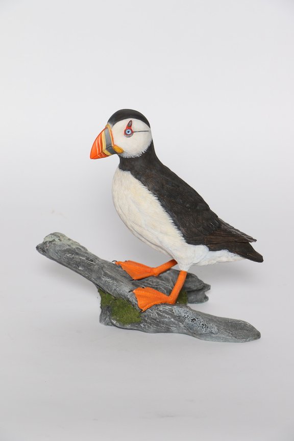 B. Decorative Lifesize Non-Floating - IWCA - Open Best of Division 2nd Lynda Goff Atlantic Puffin 2 copy.JPG
